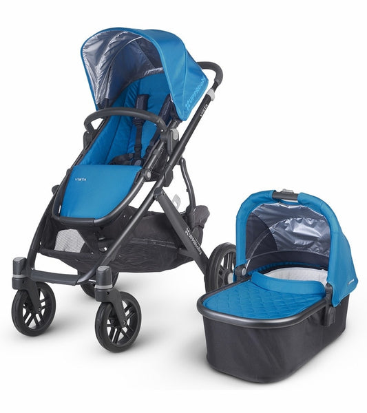 UPPAbaby 2015 VISTA Carbon Frame Convertible Stroller Georgie Marine Blue