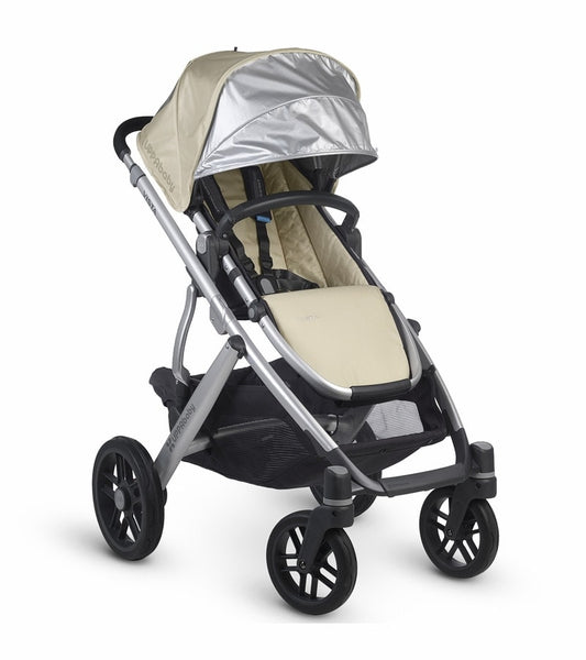 uppababy vista model 0185 UPPAbaby 2015 VISTA - Aluminum Silver Frame Convertible Stroller Linds