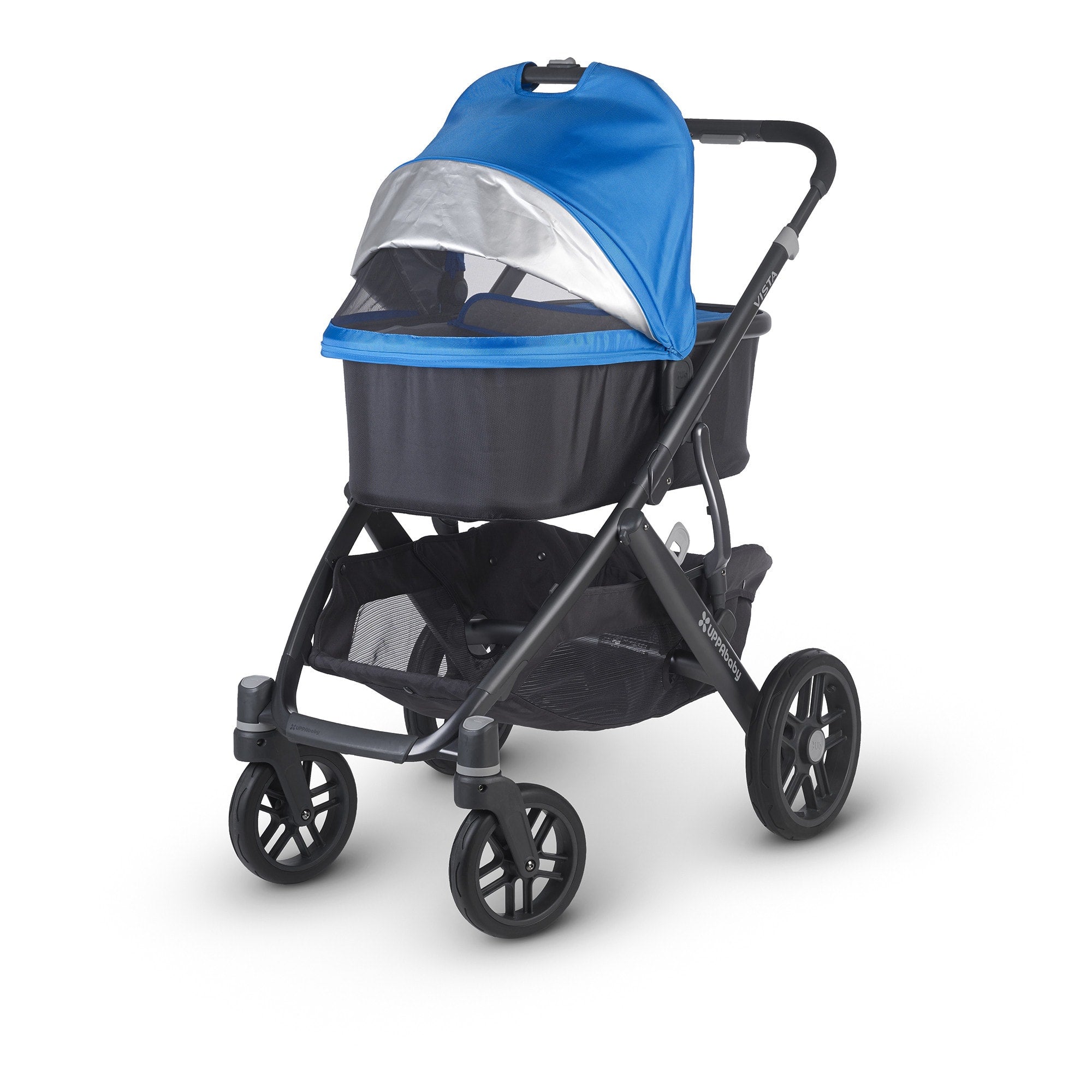 uppababy lindsey UPPAbaby 2015 VISTA - Aluminum Silver Frame Convertible Stroller Linds