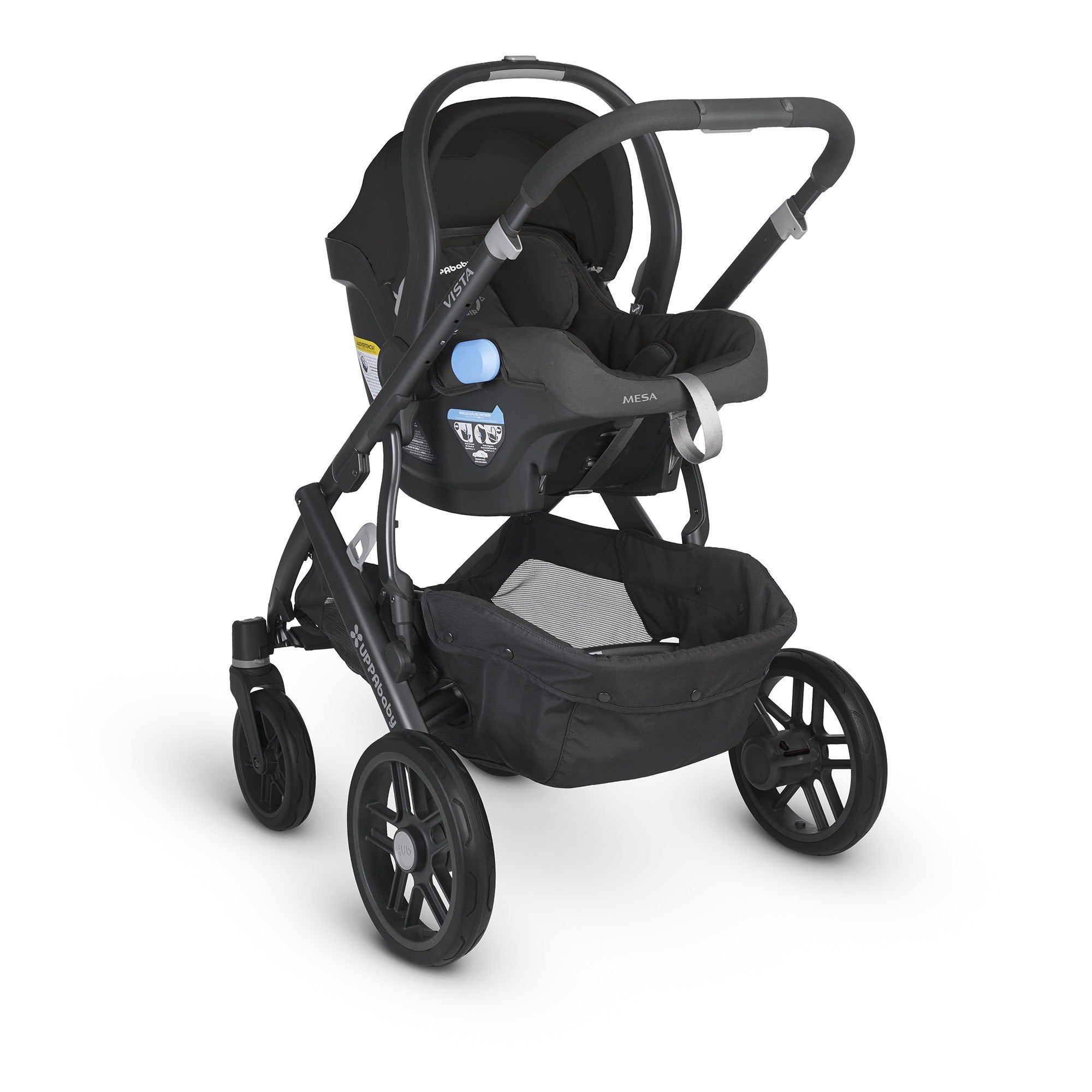 uppababy 2015 vista stroller lindsey UPPAbaby 2015 VISTA - Aluminum Silver Frame Convertible Stroller Linds