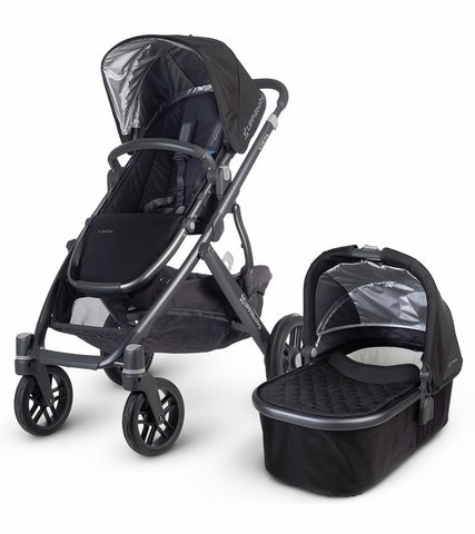 UPPAbaby 2015 VISTA Carbon Frame Convertible Stroller Jake Black