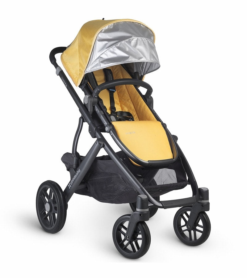 uppababy 2015 colors UPPAbaby 2015 VISTA - Carbon Frame Convertible Stroller Maya Marigold
