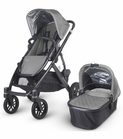 UPPAbaby 2015 VISTA - Carbon Frame Convertible Stroller Pascal Gray